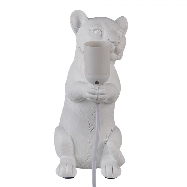 Lampada da Tavolo Tigre Bianco 17x11x25 cm