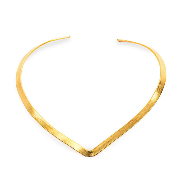 Girocollo Rigido V in Ottone