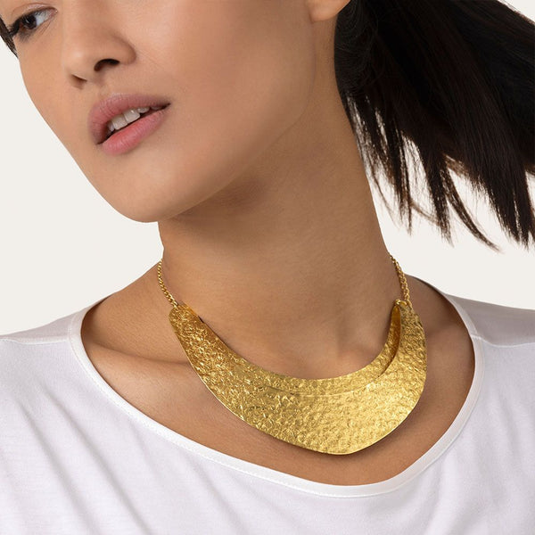 Girocollo Rigido 2 Lastre in Ottone