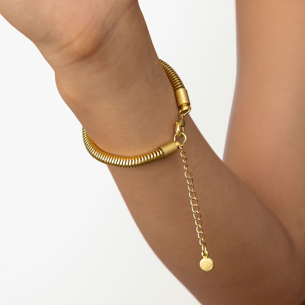 LES POULETTES BIJOUX Bracciale Con Medaglia Tonda Ottone Argentato E Conchiglia – Gioiello Artigianale In Cofanetto