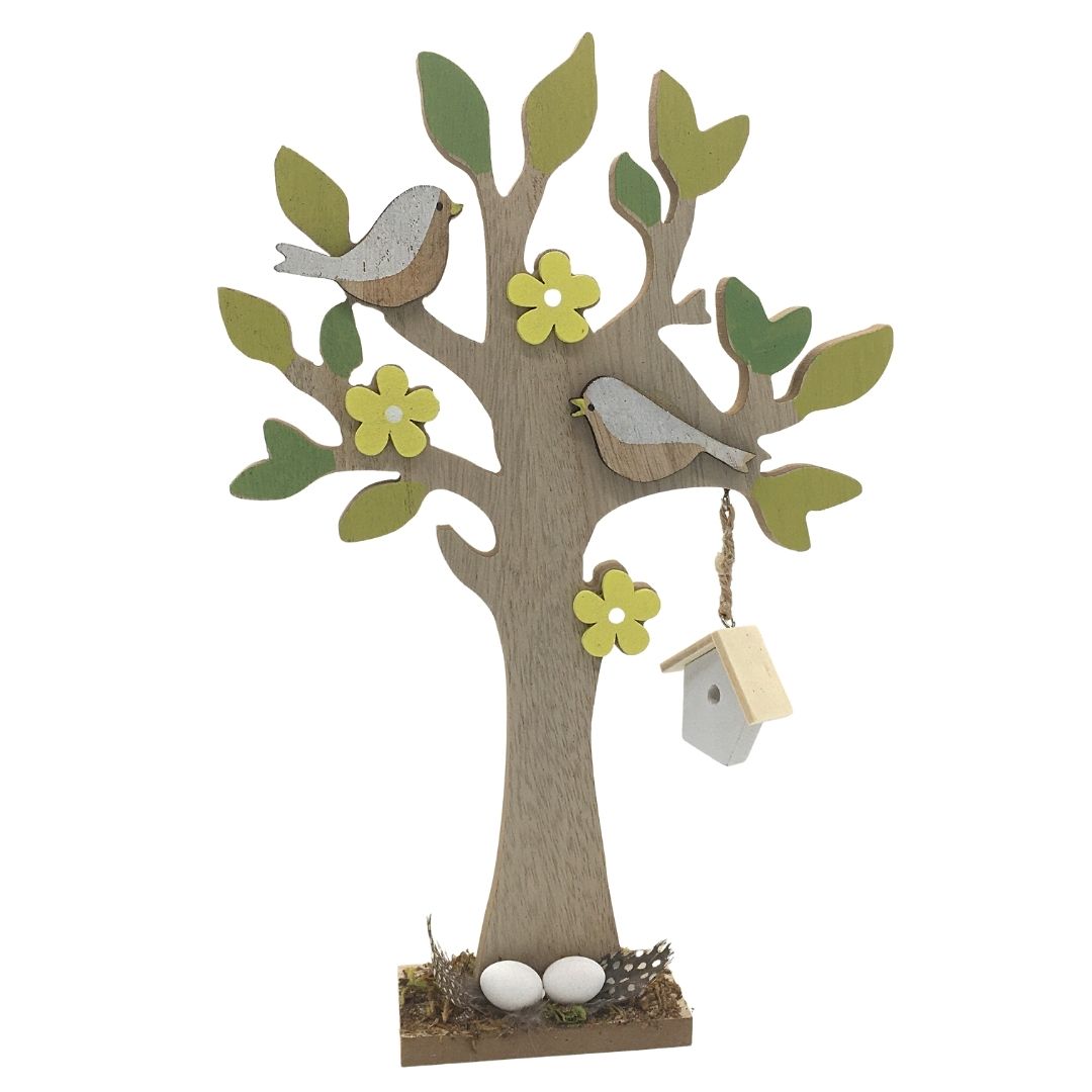 Albero di Pasqua Decorativo in Legno Giallo – Wonderful Day di