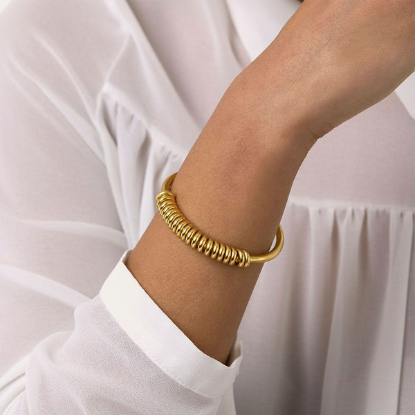 Bangle Aperto Molla in Ottone