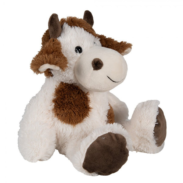 Peluche Mucca 29cm Marrone