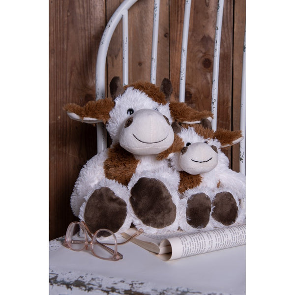 Peluche Mucca 29cm Marrone