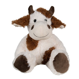 Peluche Mucca 29cm Marrone