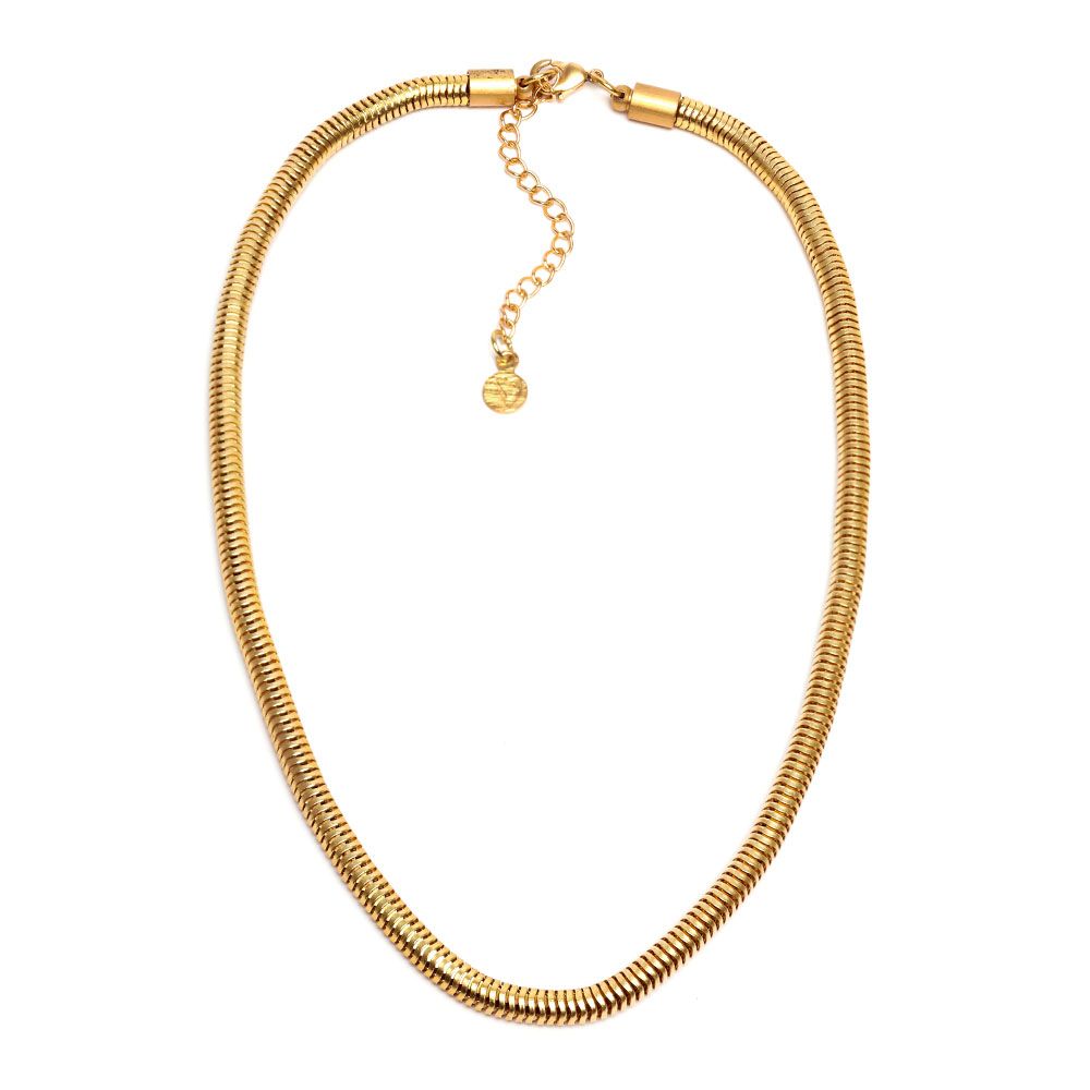 Collana Serpente Tonda in Ottone