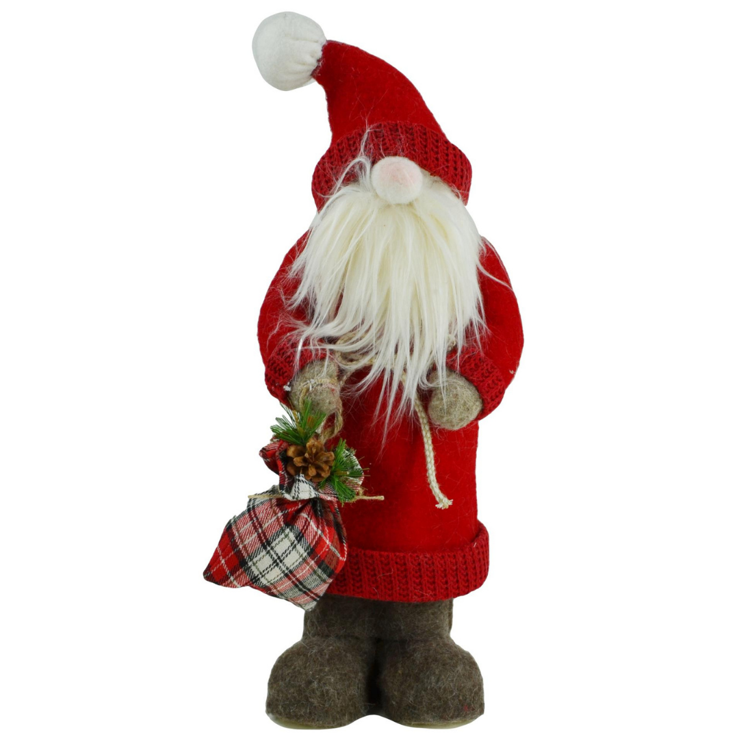 Statua di Babbo Natale in Panno Rosso