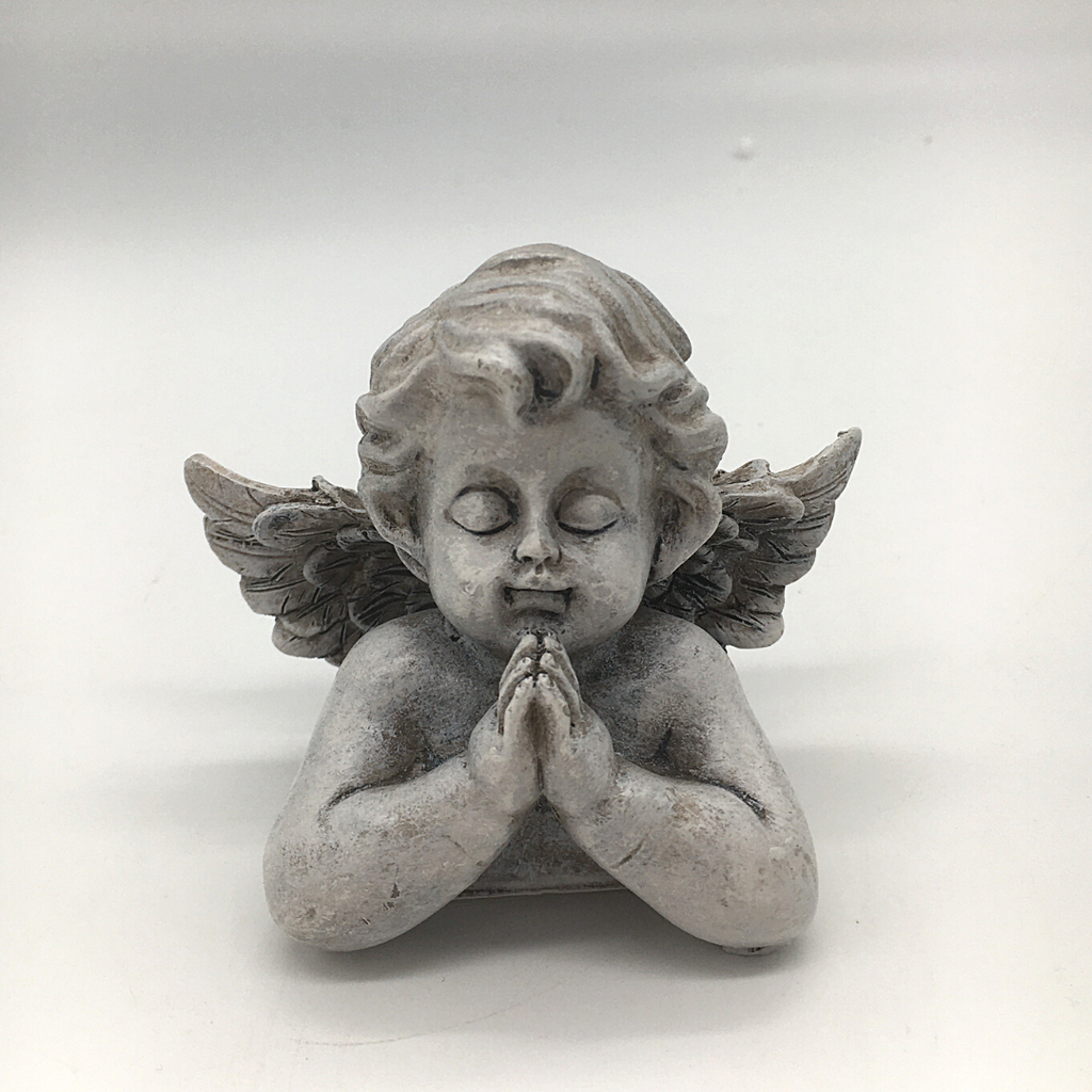 Set di 2 Piccole Statuette di Angeli in Resina – Wonderful Day di Sara  Pollini