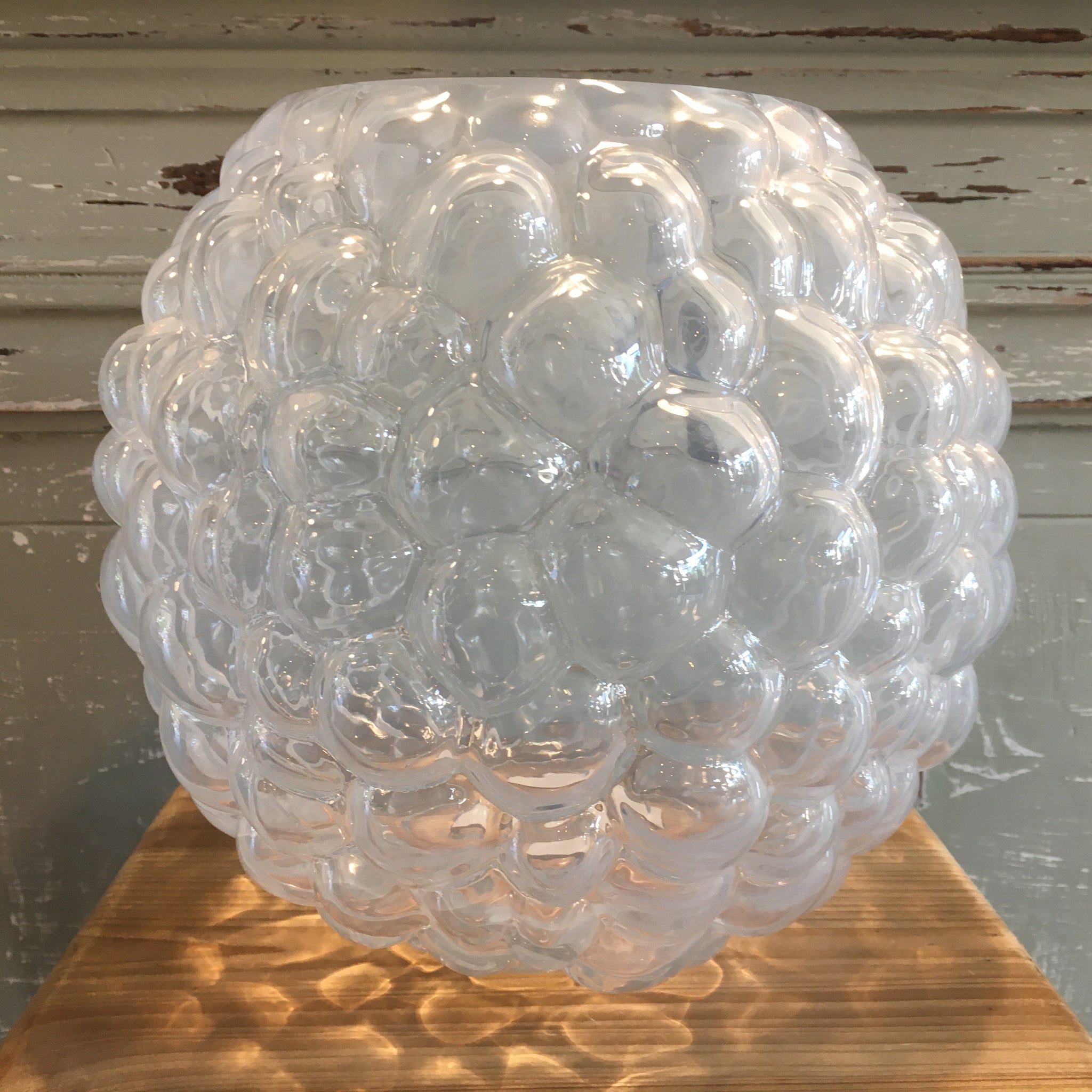 Vaso in Vetro Bolle Trasparente – Wonderful Day di Sara Pollini