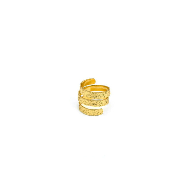 Anello Spirale Design in Ottone